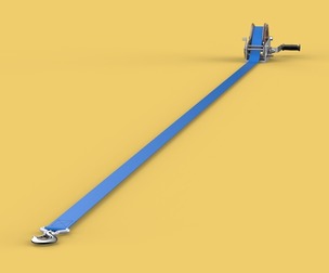 HAND LEVER CRANK WINCHES HOIST BELT WEBBING STRAP LIFT CRANE TON