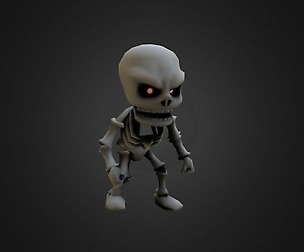 Stylized Skeletons (Low Poly)