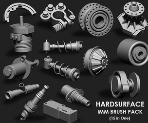 Hardsurface IMM Brush Pack (15 in One)