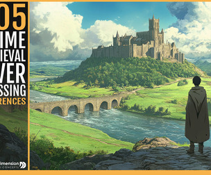 505 Anime Medieval River Crossing