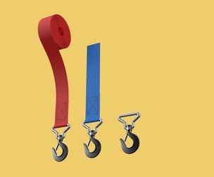 STANDARD HOOKS LIFTING CRANE STEEL HOOK HOIST BELT WEBBING STRAP