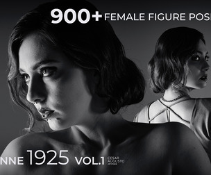 900+ Female Figure Poses - Anne 1925 Vol.1