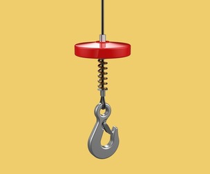 BUFFER SPRING LIFTING CRANE EYE HOOK ELECTRIC HOIST WIRE ROPE