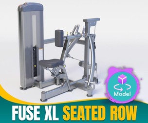 FUSE XL SEATED ROW - Premium 3D Gym Equipment Model