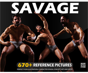 Savage Character Photo Reference Pack . 675 Images . No Ai