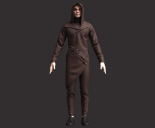 Men Assassin Outfit | Marvelous / Clo3d / obj / fbx