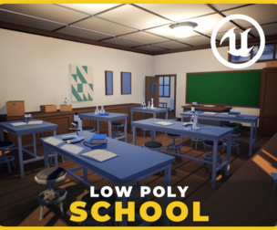 Low Poly: School