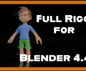 Stylized Character Rig – Game & Animation Ready