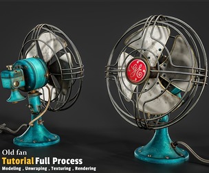 Old Fan / Full Tutorial Process + 3D Model