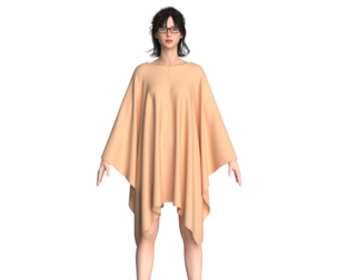 Girls Cape Dress V2 | Marvelous / Clo3d / obj / fbx