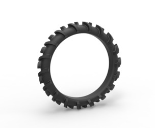 Rear tire of Swamp buggy Scale 1:25