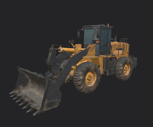 Forklift 3D Model 002