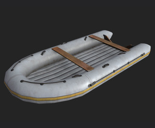 Rubber Dinghy 3D Model 001