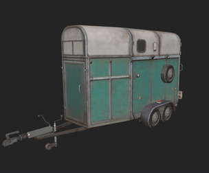 Garbage truck 3D Model 003