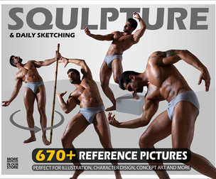 Male Squlpture & Daily Sketching Poses Reference Pictures . 670+ Images . No Ai