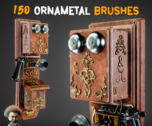 150 Complex Ornamental Brushes + IMM - Vol 36
