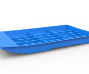 Hull of Drag racing Airboat Scale 1:25