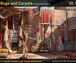 Rugs and Carpets for game environments-uproject-FBX