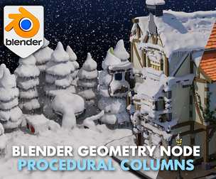3DT Snow & Ice – Blender Geometry Nodes Procedural