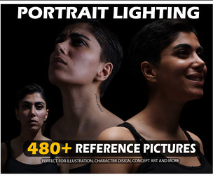 Lighting Portrait Reference Picture Pack . 480 Images . No Ai