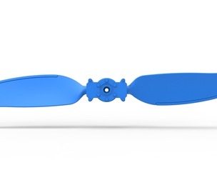 2 Blade Propeller of Drag racing Airboat Scale 1:25