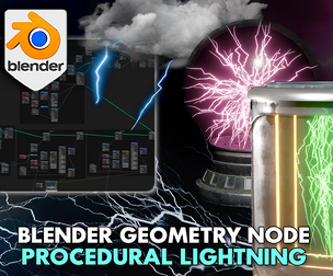 3DT Lightning Generator – Blender Geometry Node Procedural
