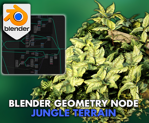 3DT Jungle Terrain Generator – Blender Geometry Node Procedural