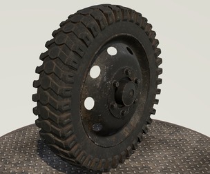 Wheel black old
