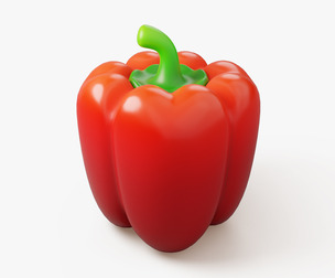 Stylized Sweet Bell Pepper
