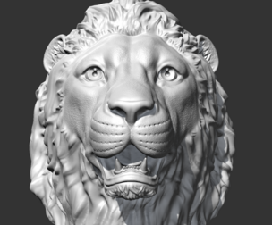 Lion Head AM01 3D print model