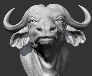 Buffalo Head AM03 3D print model