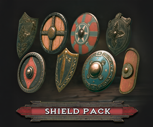 3DT Stylized Shields – Modular Fantasy Armor Pack