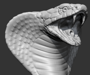 King Cobra Head AM09 3D print model