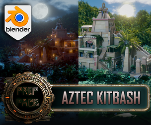 3DT Aztec Jungle Temple – Stylized Modular Mega Pack
