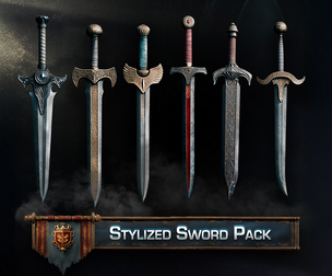 3DT Stylized Sword Pack – Low Poly Fantasy Weapon Collection