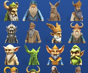 Ancient Dwarf Legends: Premium Fantasy Character Collection