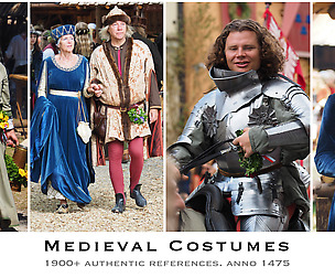 Medieval Costumes - photo reference pack