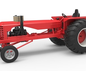 Vintage Small block Pulling tractor Scale 1:25