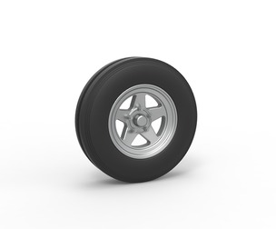 Front tractor wheel Version 2 Scale 1:25