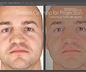 Texture Cleanup for Projection