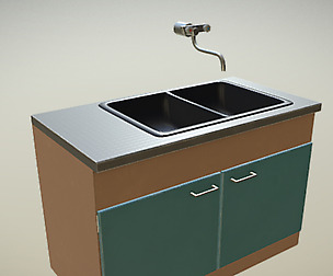 Retro Sink Desk