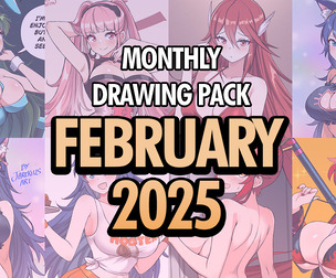 Monthly drawing pack - FEBRUARY 2025