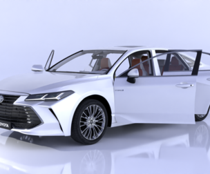 Toyota Avalon High-Detail 3D Model with Fully Detailed Interior