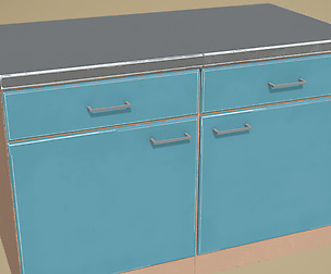 Retro double desk