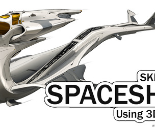 Spaceship Sketching tutorial Using Blender & Photoshop