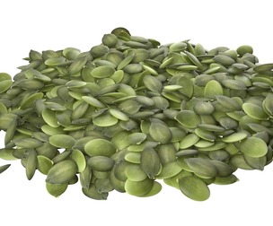Pumpkin seed peeled pile