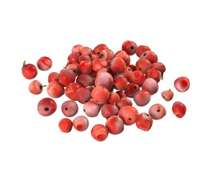 Red dried peppercorn pile