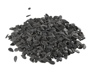 sesame seed black pile