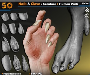 Nails & Claws – Creature + Human Pack | Vol.01