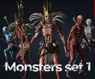 Monsters set 1: "Villain Bosses"